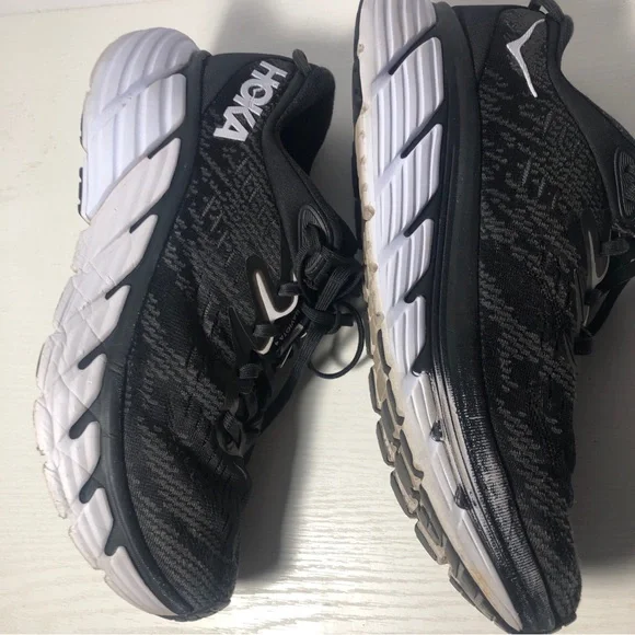 Hoka One One Gaviota 4 Black White Athletic Running Shoes Women's  Size 9.5B - Picture 5 of 10